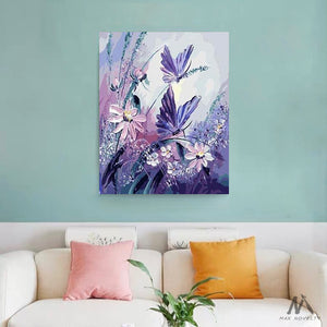 DIY Painting By Numbers - Butterflies (16"x20" / 40x50cm)