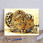DIY Painting By Numbers -  Leopard (16"x20" / 40x50cm)