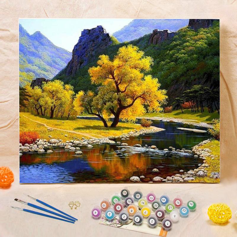 DIY Painting By Numbers - Beautiful Scenery (16"x20" / 40x50cm)