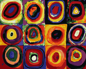 DIY Painting By Numbers - Circle (16"x20" / 40x50cm)