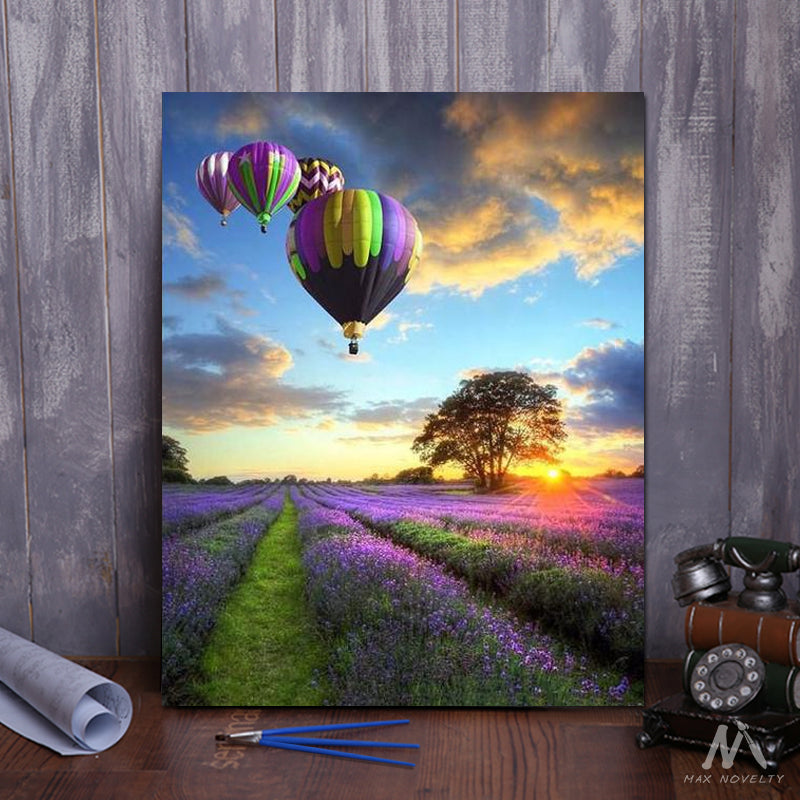 DIY Painting By Numbers - Romantic Balloon (16"x20" / 40x50cm)