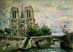 DIY Painting By Numbers - Cathédrale Notre Dame de Paris(16"x20" / 40x50cm)