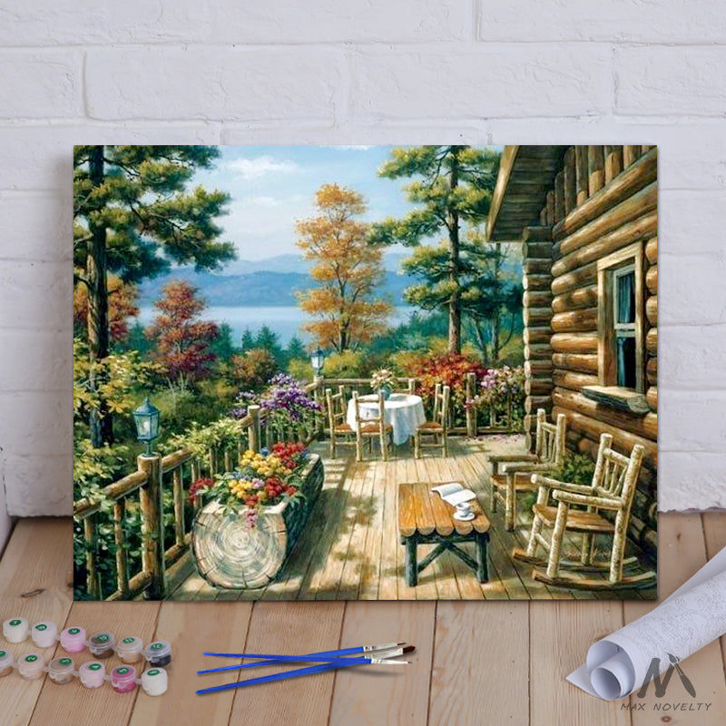 DIY Painting By Numbers - Garden (16"x20" / 40x50cm)