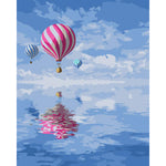 DIY Painting By Numbers - Balloons Over Water (16"x20" / 40x50cm)
