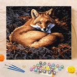 DIY Painting By Numbers - Fire Fox (16"x20" / 40x50cm)