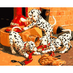 DIY Painting By Numbers - Dalmatians(16"x20" / 40x50cm)