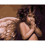 DIY Painting By Numbers -  Angel  (16"x20" / 40x50cm)