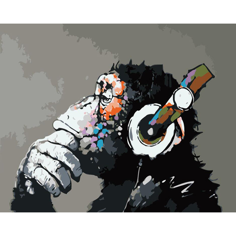 DIY Painting By Numbers - Cool Chimp (16"x20" / 40x50cm)