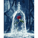 DIY Painting By Numbers -  Rose In Bottle (16"x20" / 40x50cm)