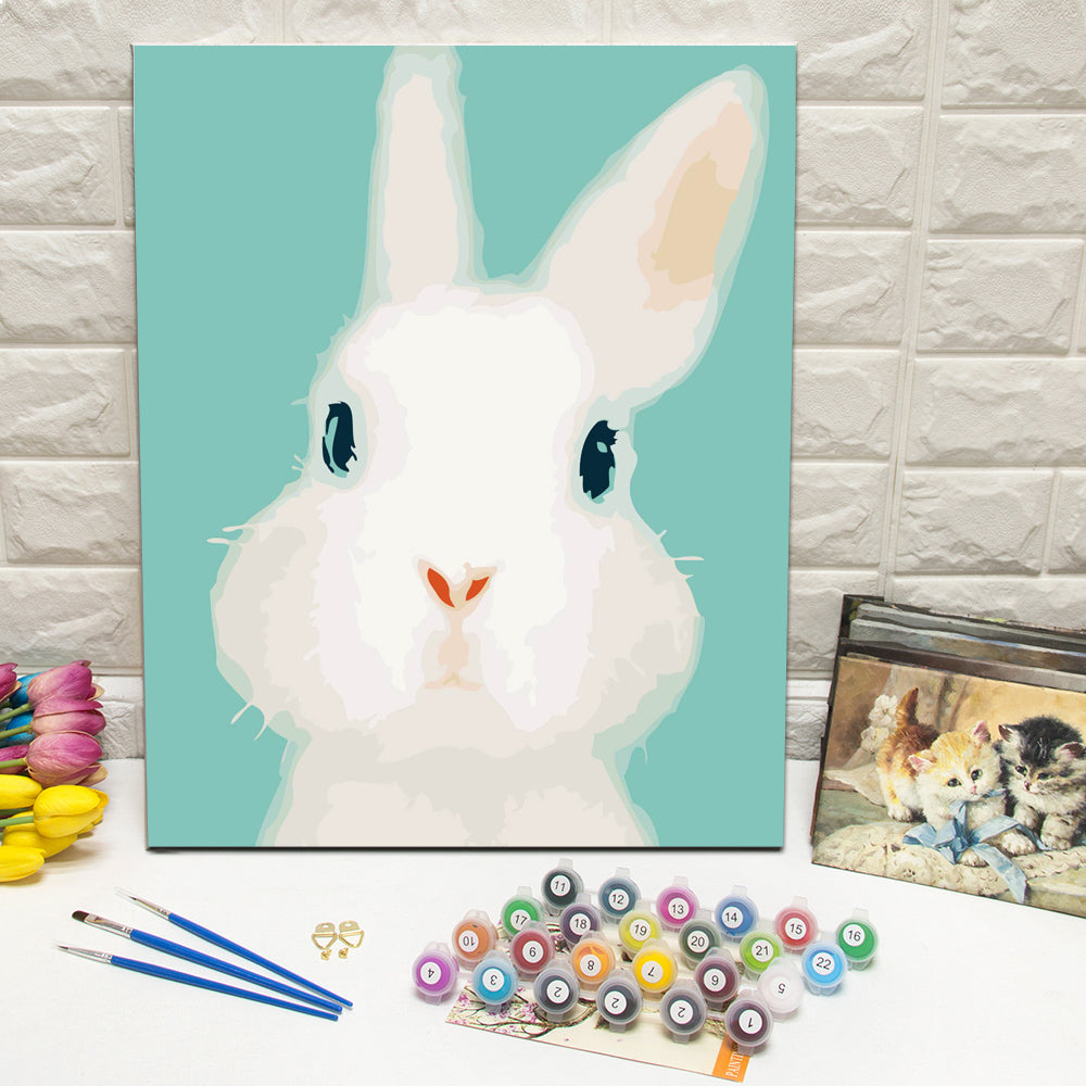 DIY Painting By Numbers -Bunny (16"x20" / 40x50cm)