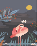 DIY Painting By Numbers - Flamingo (16"x20" / 40x50cm)