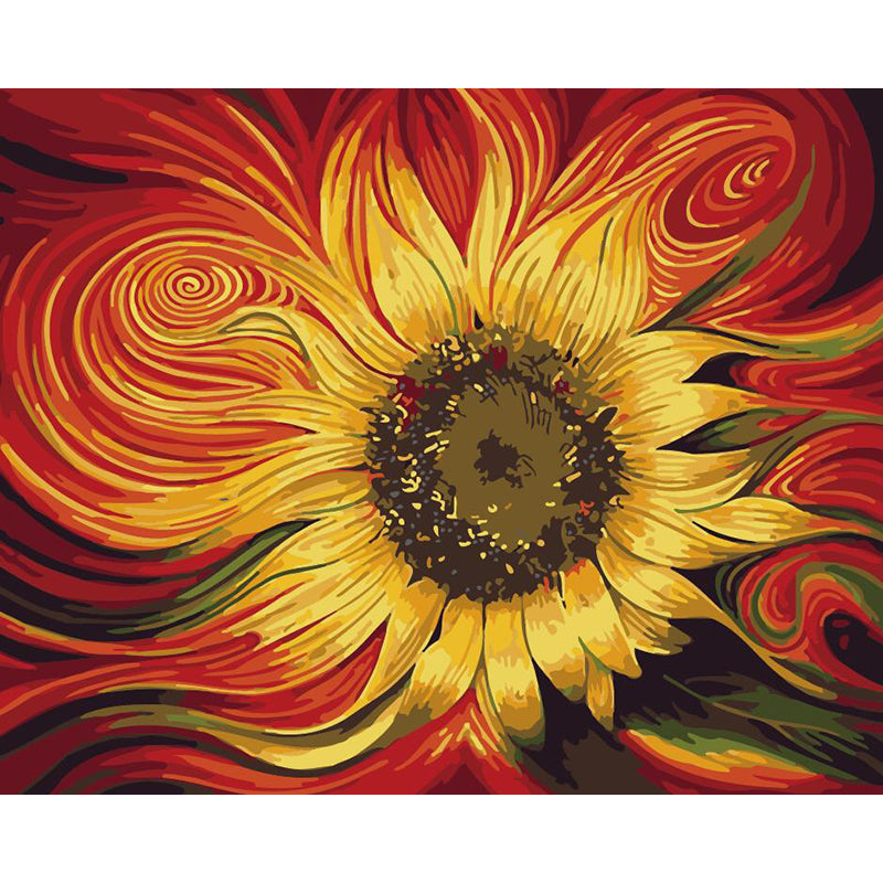 DIY Painting By Numbers - SunFlower (16"x20" / 40x50cm)