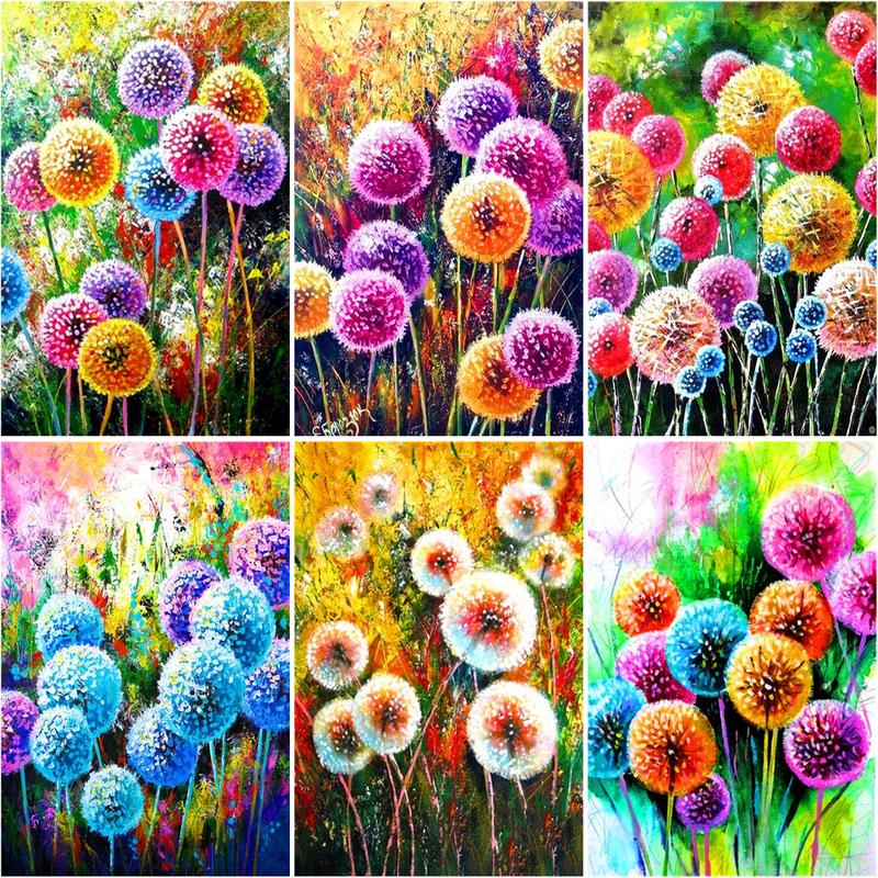Painting by Numbers for Adults Beginner DIY Kits on Canvas 16x20 Inch  Dandelions