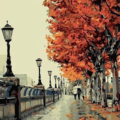 MEIYUDA DIY Paint by Numbers for Adults Landscape, Garden MEIYUDA DIY Paint by Numbers for Adults Landscape, Garden