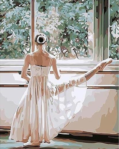 DIY Painting By Numbers - Ballet Dancer (16"x20" / 40x50cm)