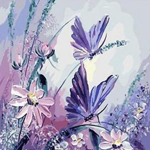 DIY Painting By Numbers - Butterflies (16"x20" / 40x50cm)