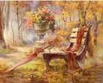 DIY Painting By Numbers - Park Autumn (16"x20" / 40x50cm)