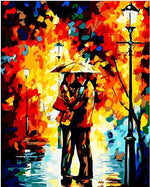 DIY Painting By Numbers - Romantic Lovers (16"x20" / 40x50cm)