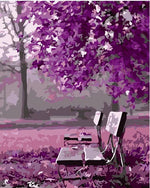 DIY Painting By Numbers - Romantic Purple (16"x20" / 40x50cm)
