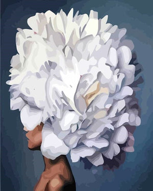 DIY Painting By Numbers - Flower Woman(16"x20" / 40x50cm)