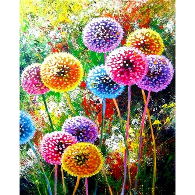 Painting by Numbers for Adults Beginner DIY Kits on Canvas 16x20 Inch  Dandelions